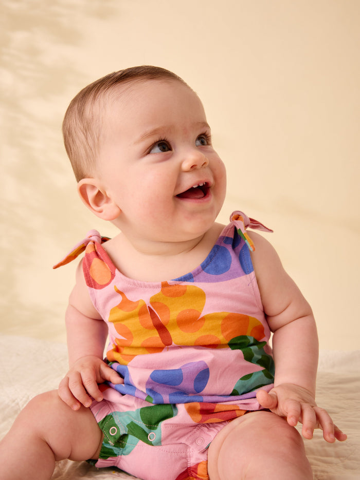 Tie Shoulder Baby Romper