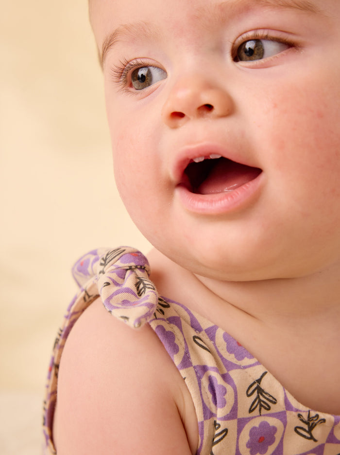 Tie Shoulder Baby Romper