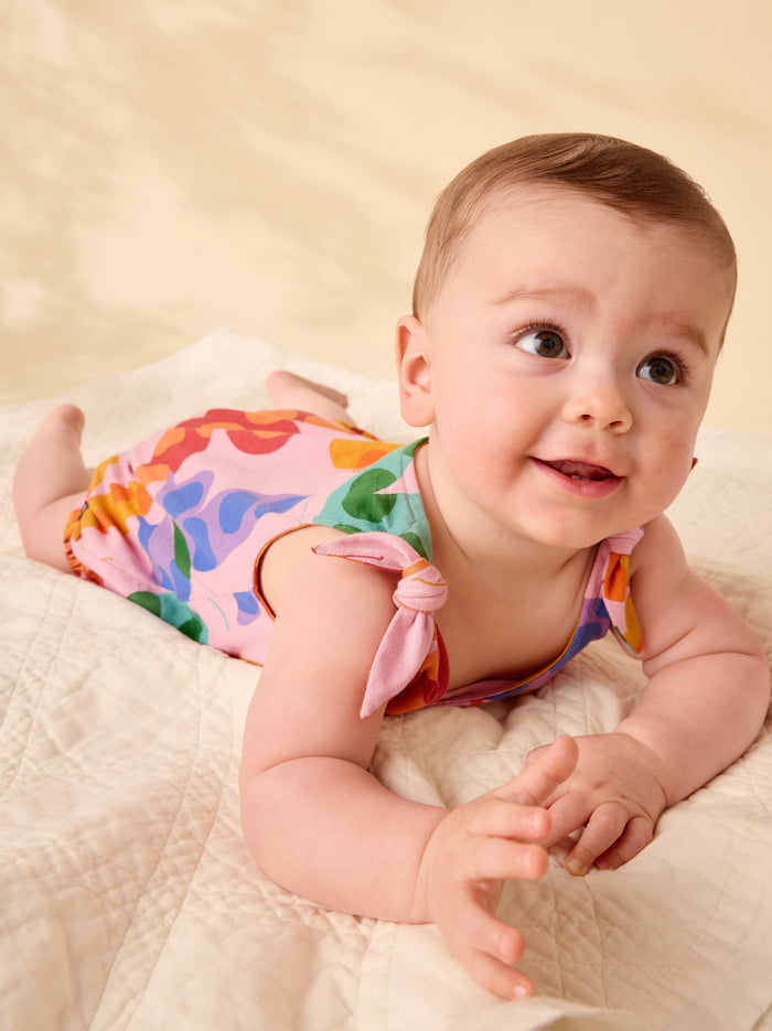 Tie Shoulder Baby Romper