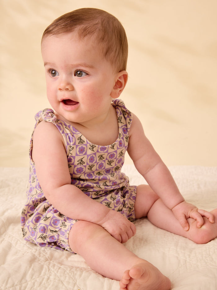 Tie Shoulder Baby Romper