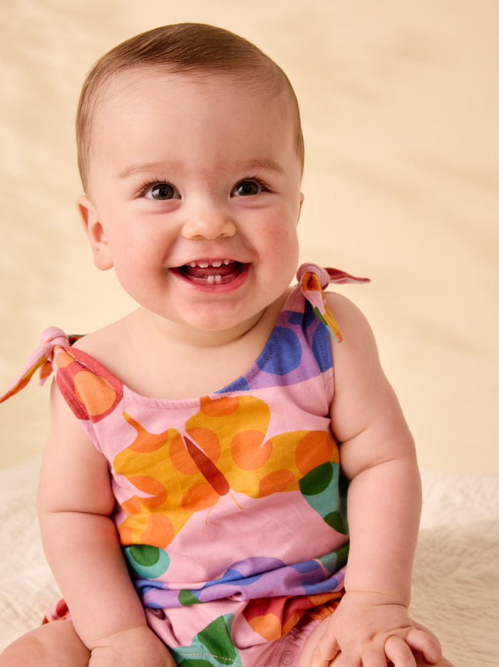 Tie Shoulder Baby Romper