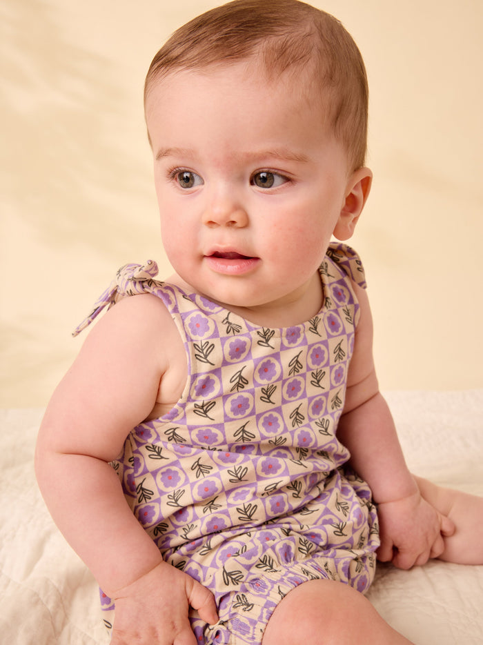 Tie Shoulder Baby Romper