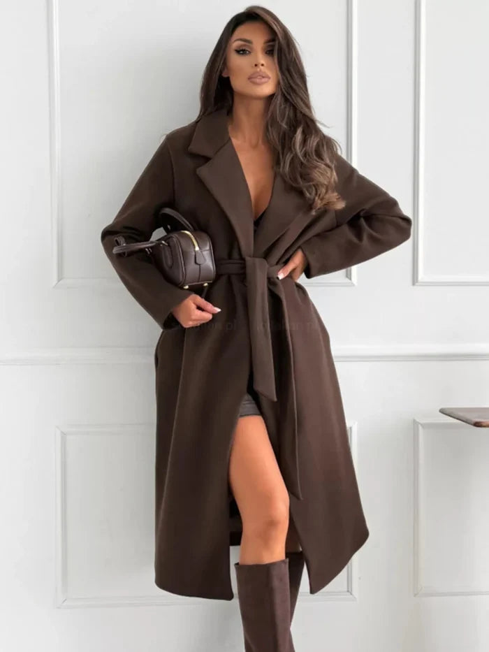 Tie Waist Longline Coat - Allen Fitness | Running Shoes, Leggings & Activewear UK
