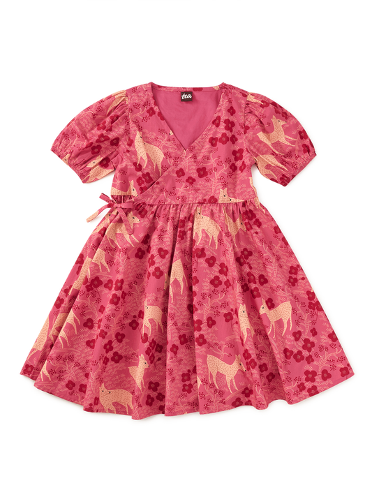 Tie Wrap Neck Dress
