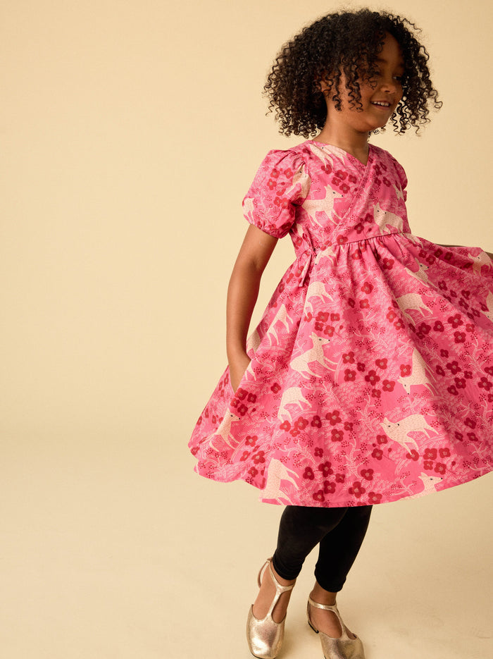 Tie Wrap Neck Dress