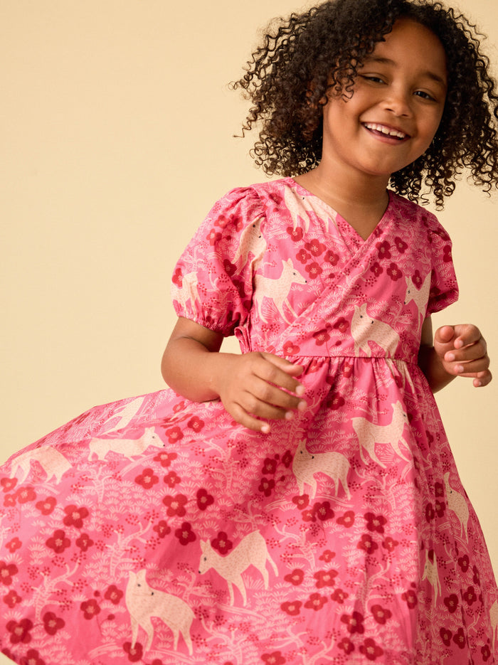 Tie Wrap Neck Dress