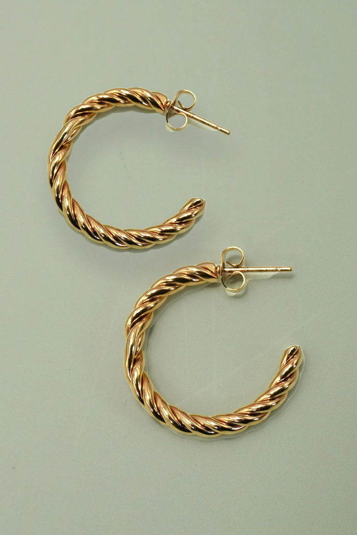 Tied to Class Hoop Earrings