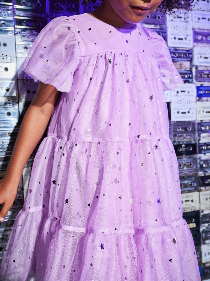 Tiered Tulle Sparkle Dress