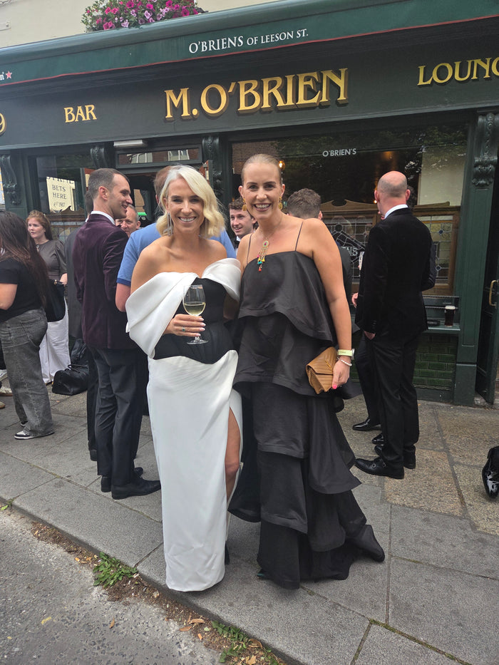 Tilly Tiered Maxi Dress in Black