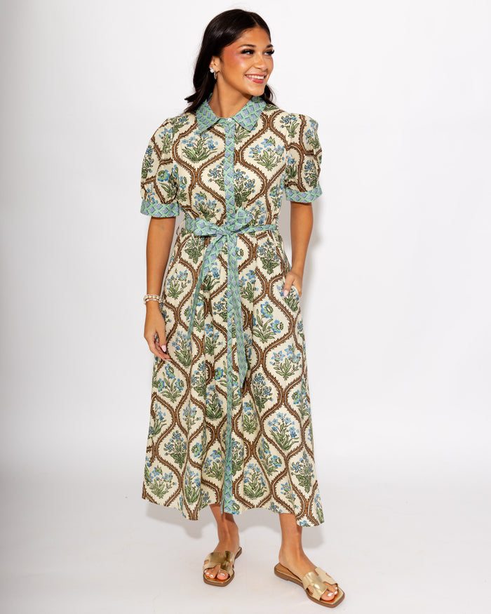 Timeless Floral Button Down Midi