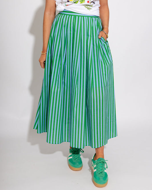Timeless Stripe Midi Skirt
