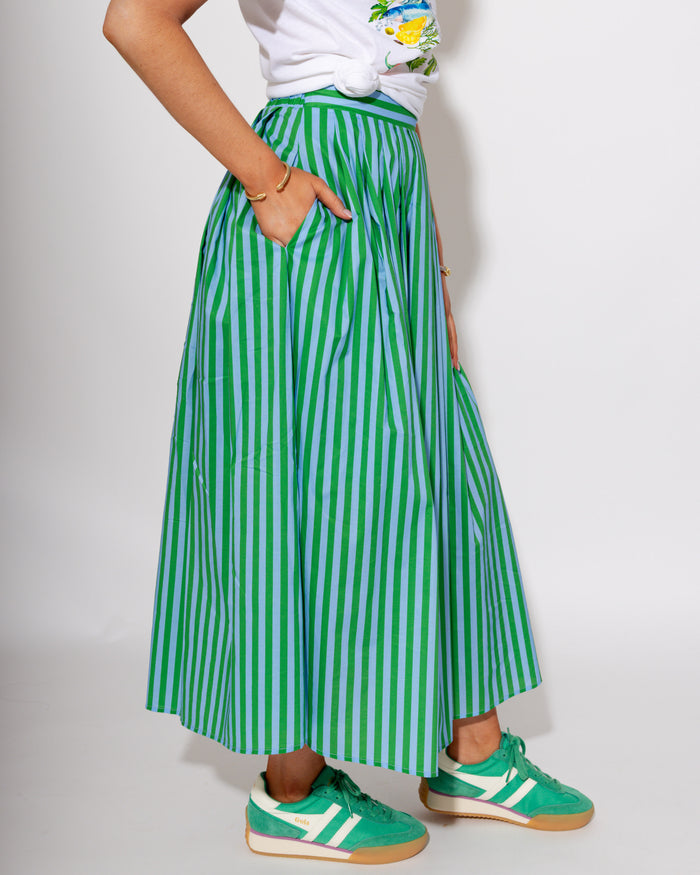Timeless Stripe Midi Skirt