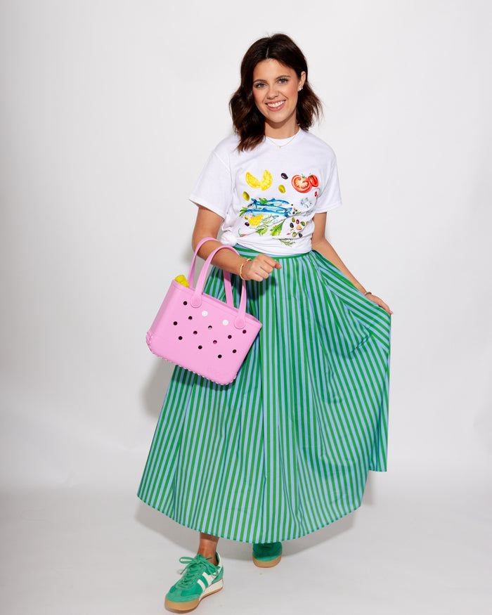 Timeless Stripe Midi Skirt