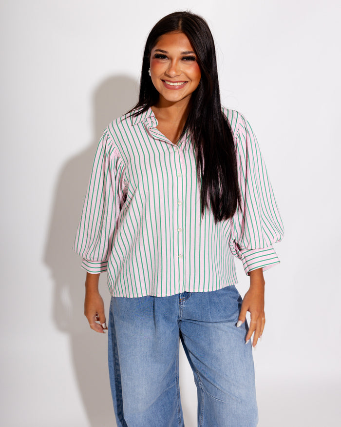 Timeless Stripe Textured Top