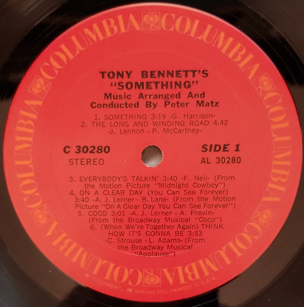 Tony Bennett - Tony Bennett's Something (LP) [US] 1st