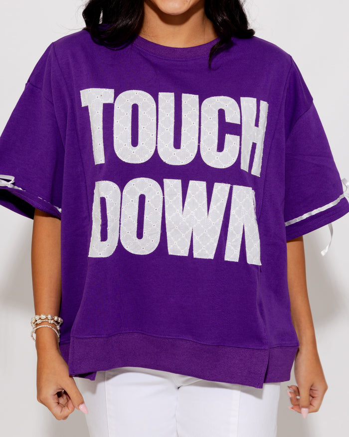 Touchdown Pullover in Purple