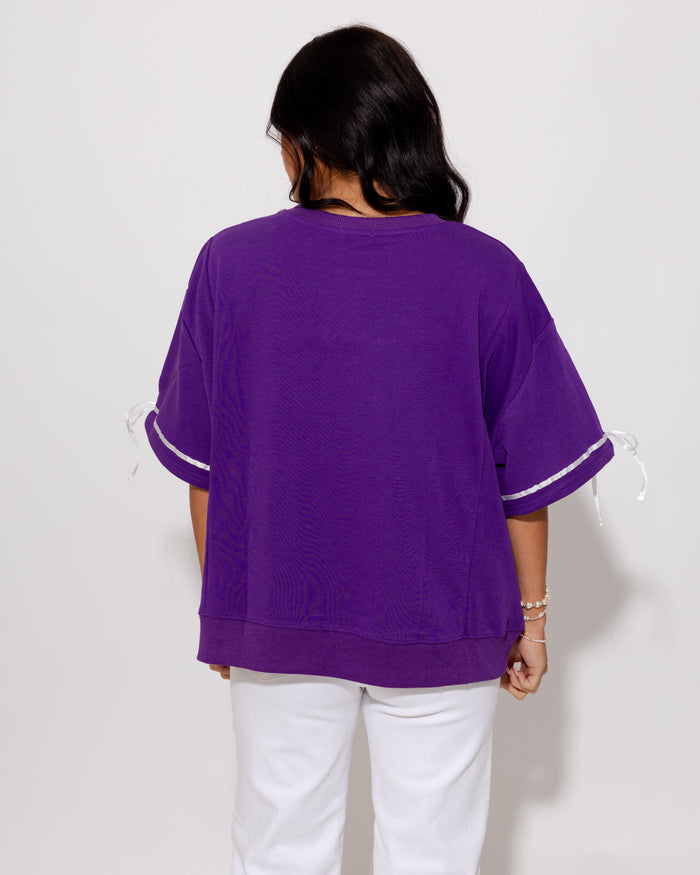 Touchdown Pullover in Purple