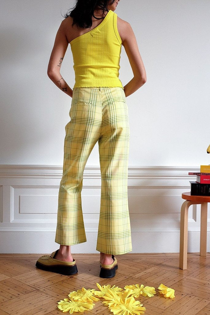 WRAY - Travis Pant – Avocado Plaid -