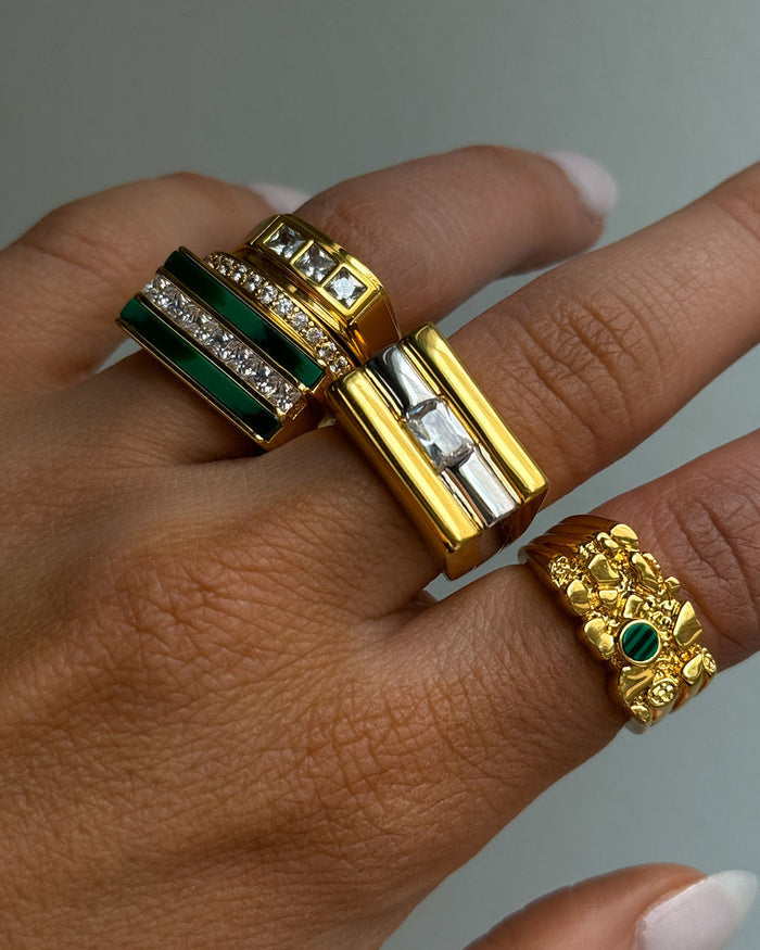 Luv Aj - Tricolore Ring- Clear -