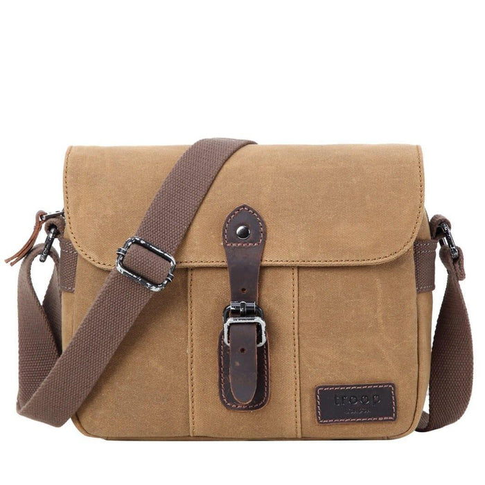 Troop London Heritage Across Body Bag - Durable Canvas with Genuine Leather Trimmings, Spacious and Secure - Allen-Fitness