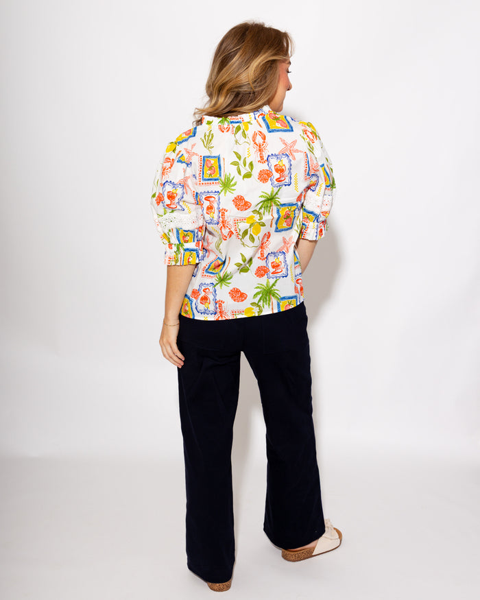 Tropical Market Print Top