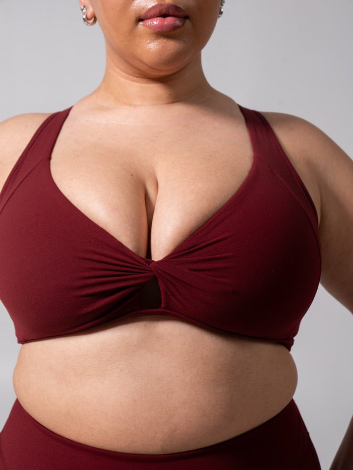 Twist Fit Sports Bra - Vineyard