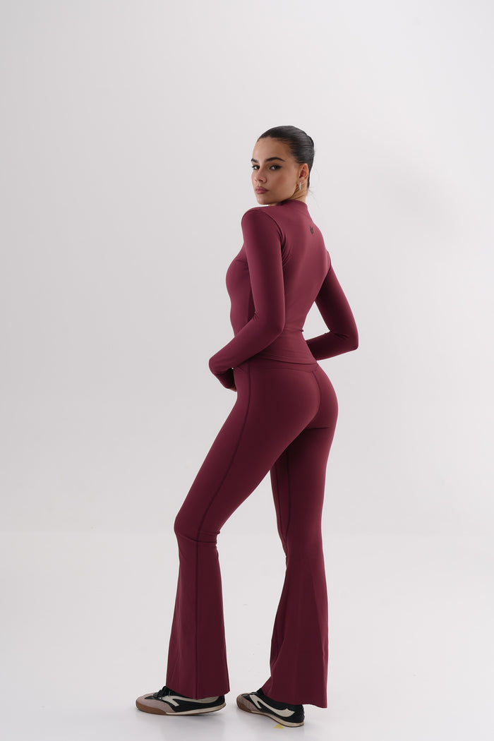UMI Sculpt Flare Leggings – Merlot