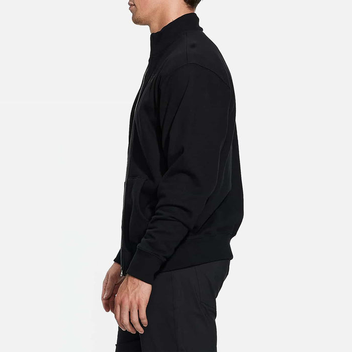 Unisex Darkness Track Jacket in Black, men's side view