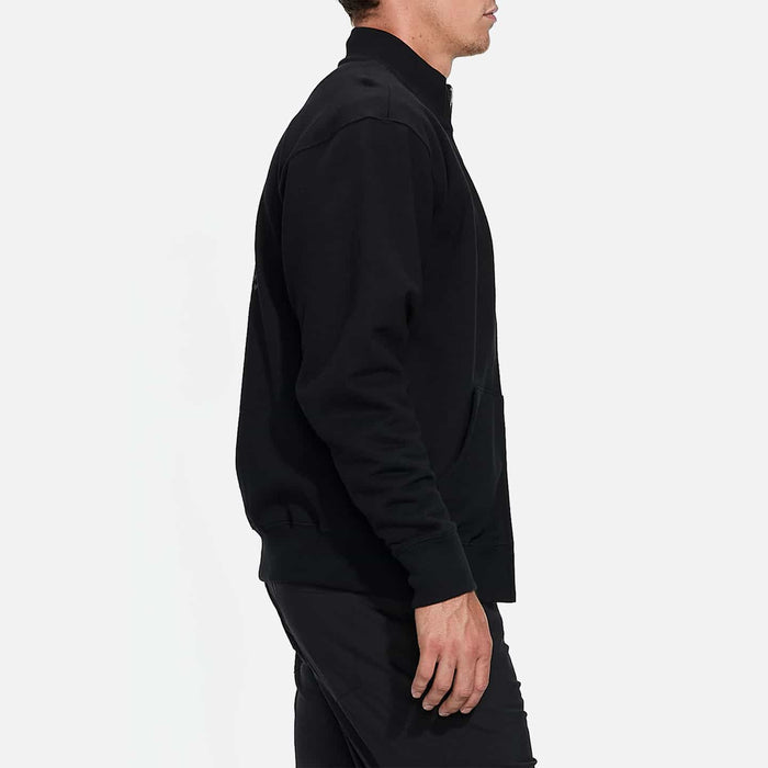 Unisex Darkness Track Jacket in Black, men's alternate side view