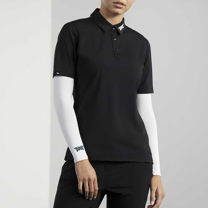 Unisex Sun Protection Shoulder Wrap in White, women's front view