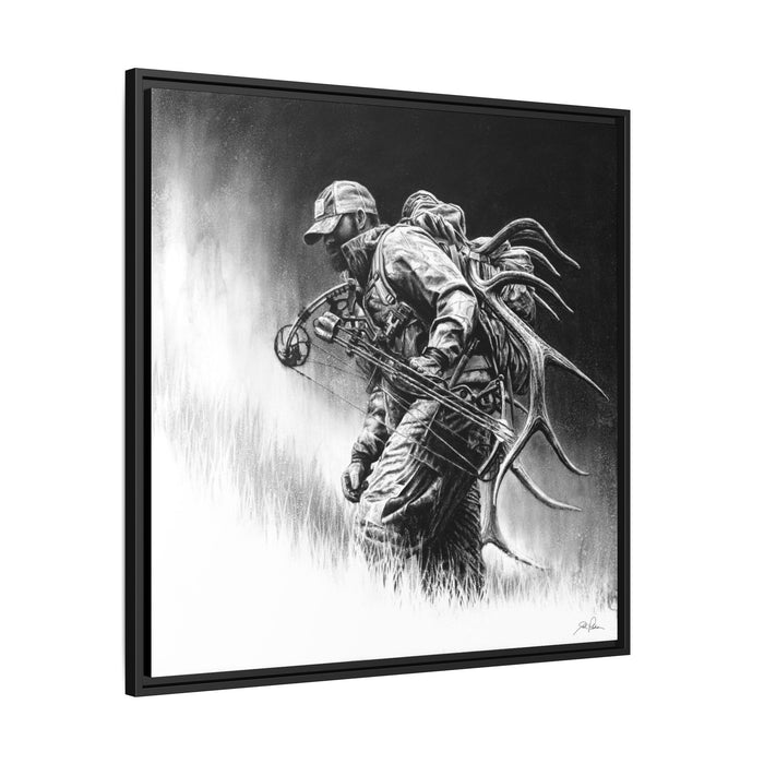 "Uphill Battle" Framed Canvas