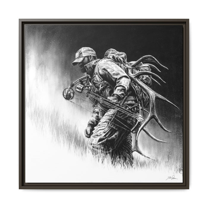 "Uphill Battle" Framed Canvas