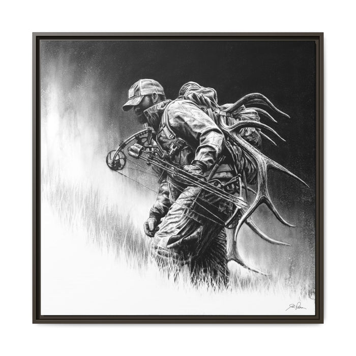 "Uphill Battle" Framed Canvas