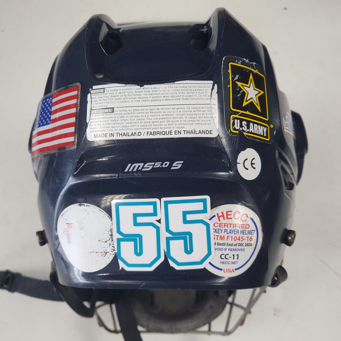 Used Bauer IMS 5.0 Hockey Helmet With Cage - Size: Small