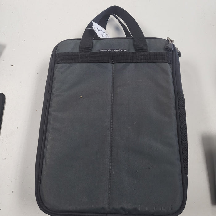Used Callaway Golf Deluxe Travel Shoe Bag Zippered Handled Extra Pockets