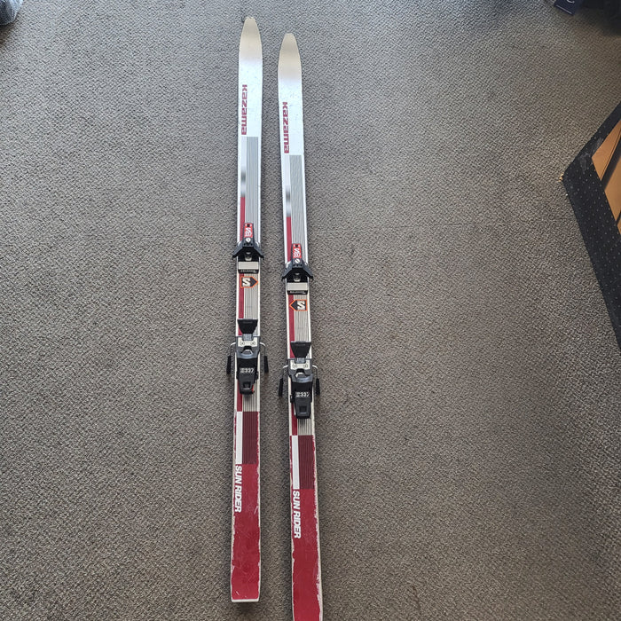 Used Kazama Sun Rider Skis With S337 Salomon Bindings