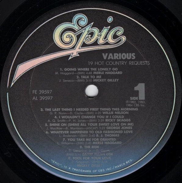 Various - 19 Hot Country Requests (LP) [US] 1st (Mint (M))