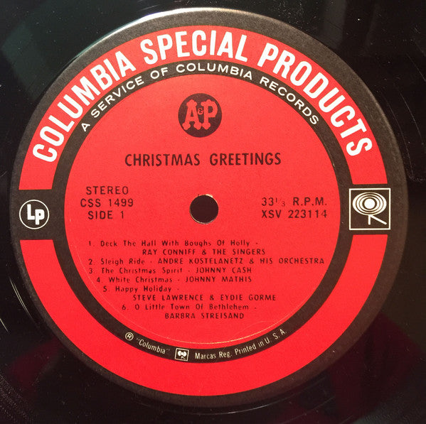 Various - Christmas Greetings (LP) [US] 1st (Near Mint (NM or M-))