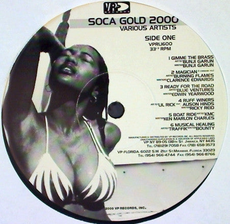 Various - Soca Gold 2000 (LP) [US] 1st (Very Good Plus (VG+))
