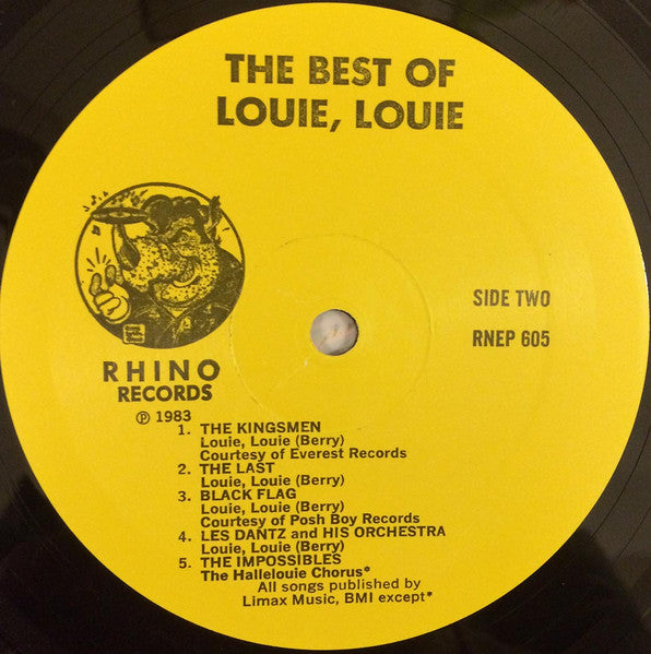 Various - The Best Of Louie, Louie (LP) [US] 1st (Near Mint (NM or M-))