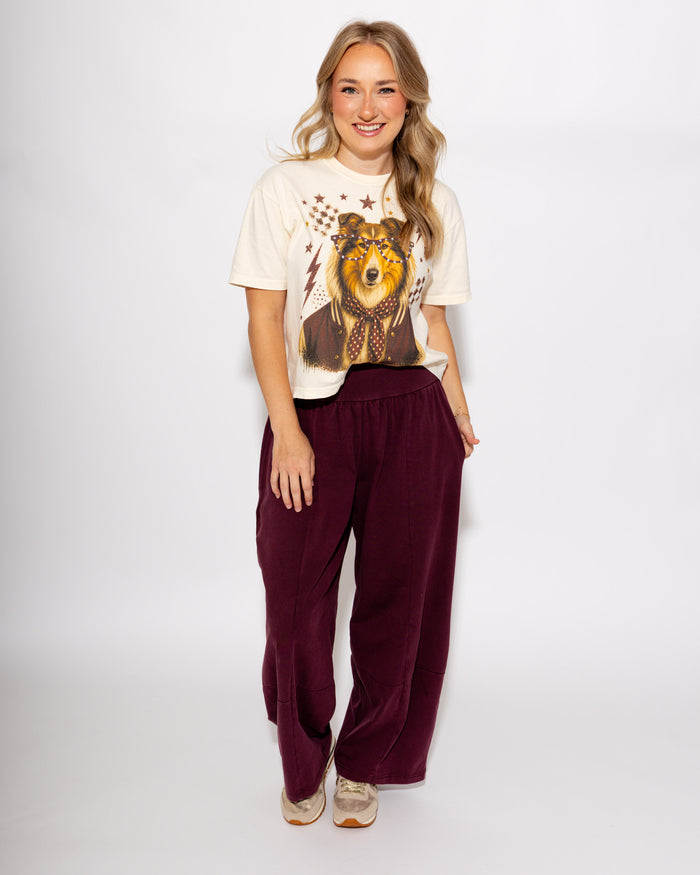 Varsity Specs Rhinestone Collie Spirit Tee