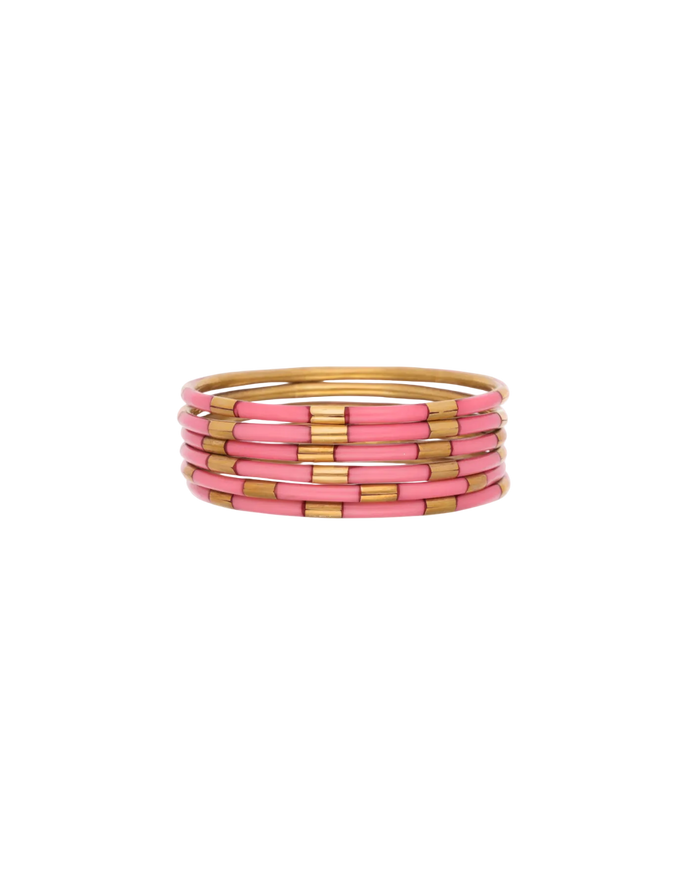 Veda Bangles - Set of 6 - Blush