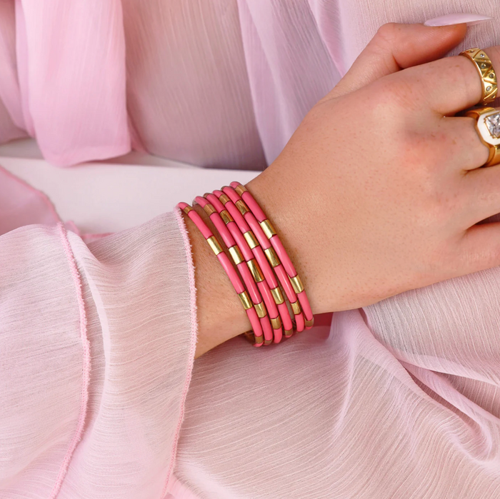 Veda Bangles - Set of 6 - Blush