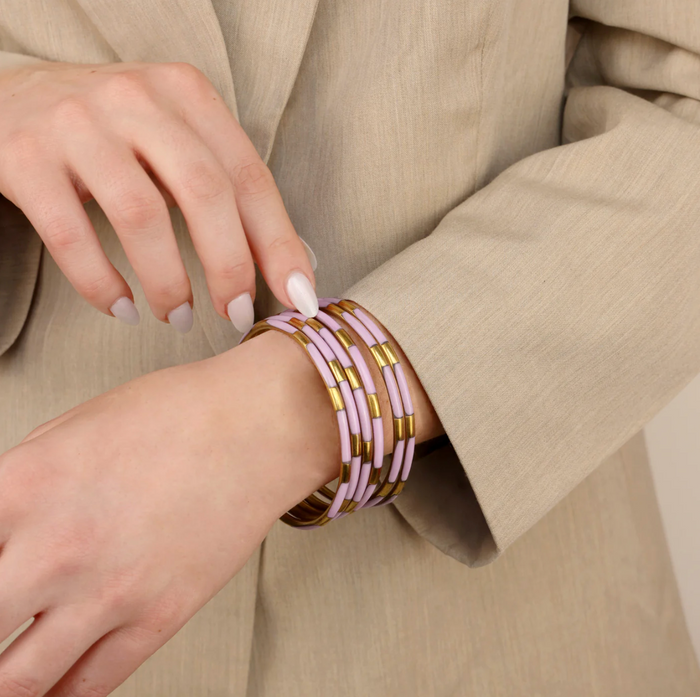 Veda Bangles - Set of 6 - Lilac
