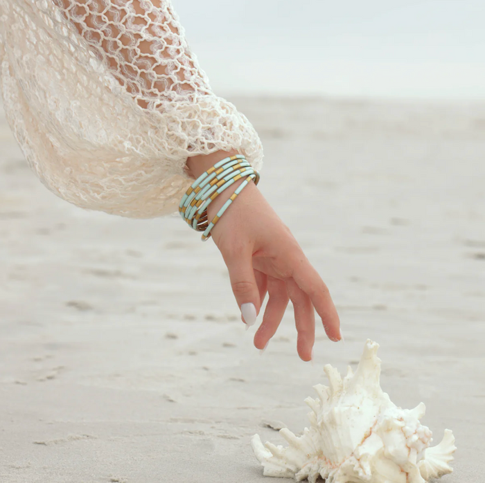Veda Bangles - Set of 6 - Mint