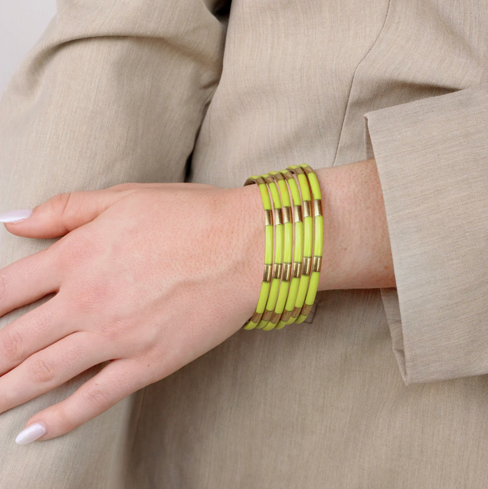 Veda Bangles - Set of 6 - Wasabi
