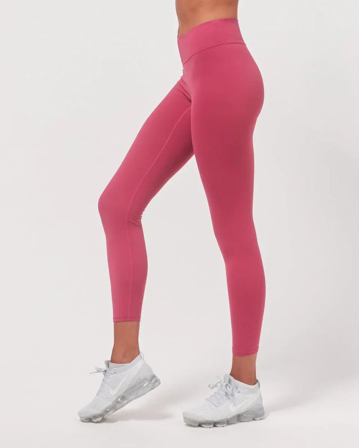 Vendetta 7/8 Breathable Workout Leggings with High-Waisted V Waistband - 26" Inseam - Allen-Fitness