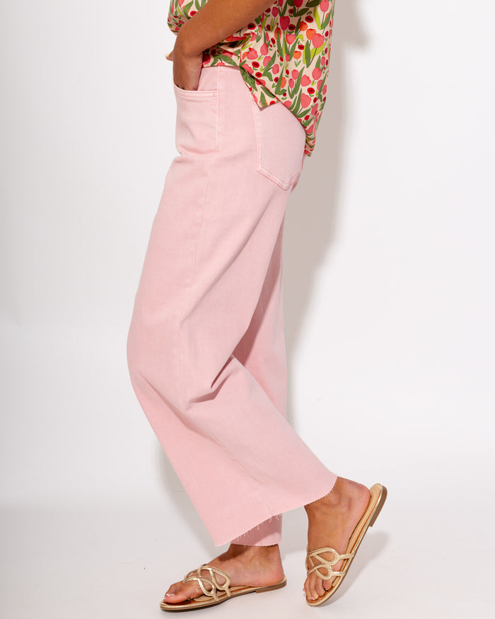 Vervet | High Rise Wide Leg Jeans in Pale Lilac