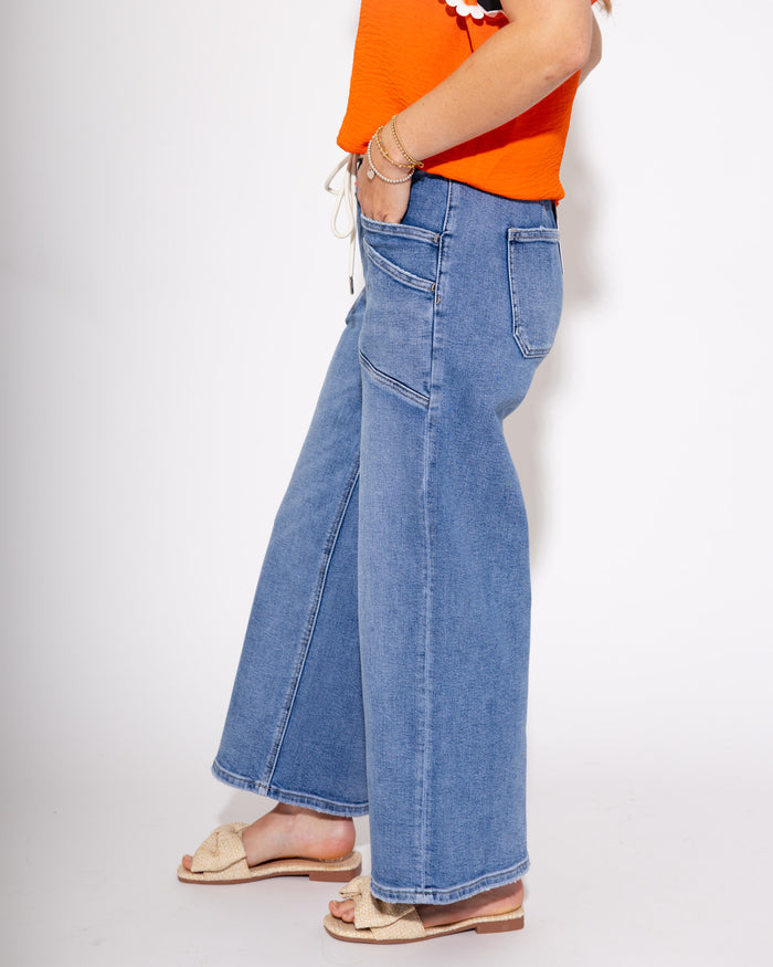 Vervet | Olivia Draw the Line High Rise Wide Leg Jeans