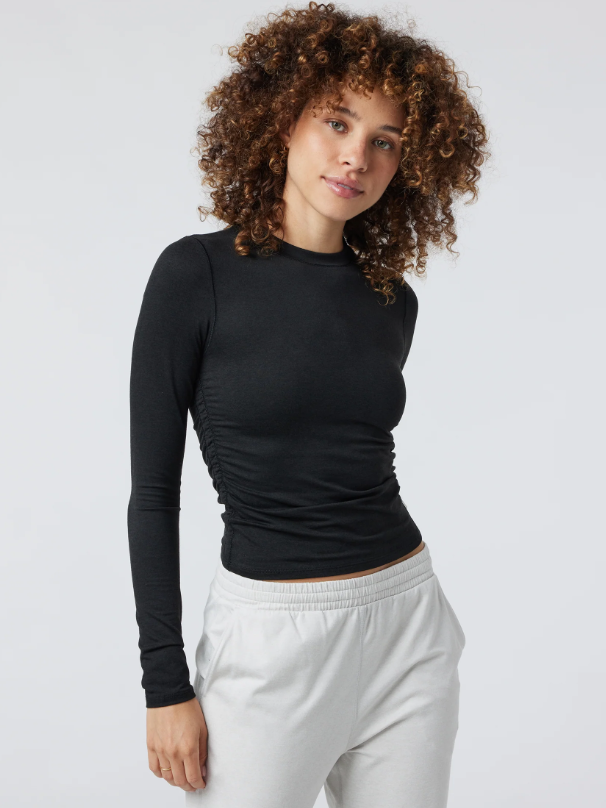 Vuori Long Sleeve Halo Ruched Tee
